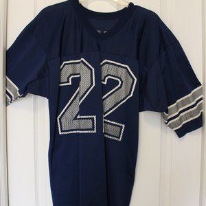 🎅🤶Vintage Champion NFL Dallas Cowboys Football Mesh Jersey #22 Emmitt Smith 40